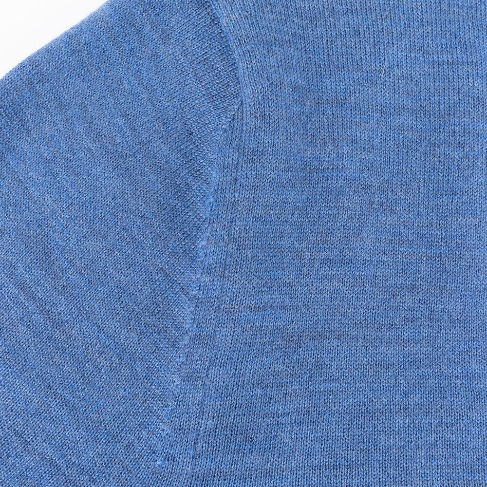 Dior Virgin Wool V-Neck Sweater Men's Small Blue - Picture 4 of 8